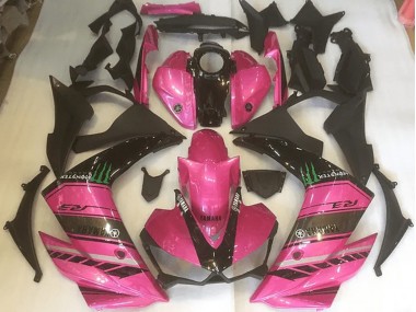 2015-2022 Pink and Black YZF R3 Motorcycle Fairings